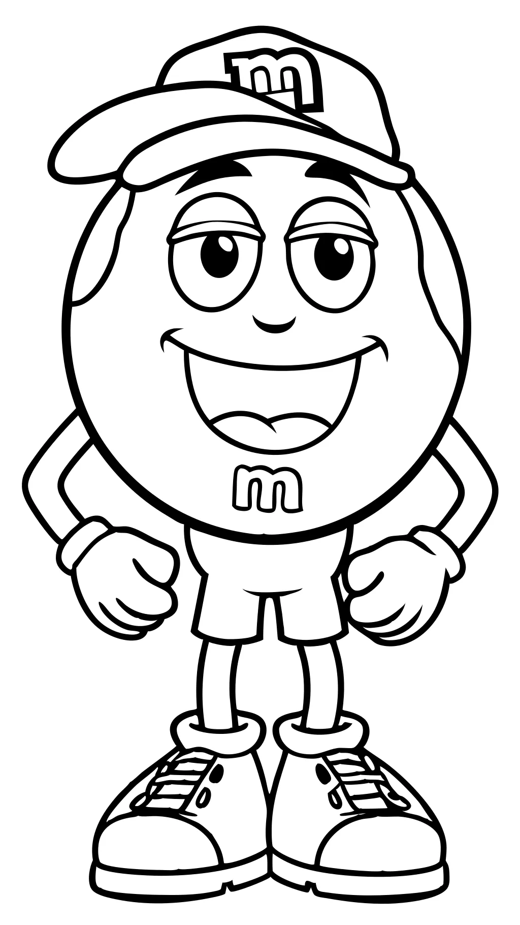 m and m coloring pages